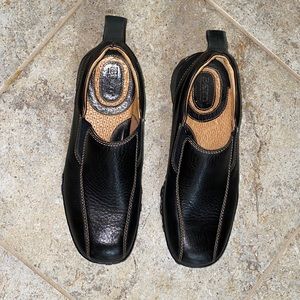 Born black leather dress casual shoe